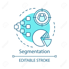 Segmentation Turquoise Concept Icon Marketing Element Pie Chart