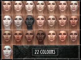 I put a red square around the skin tone i used in the picture . Sims 4 Cc Skin Colors