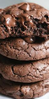 Chocolate Cookies In 2020 Chocolate Cookie Recipes Baking Recipes Cookies Chewy Chocolate Cookies