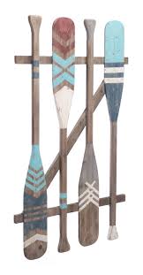 Paddle Wall Decor In Multicolor Oar Decor Paddle Decor Painted Oars