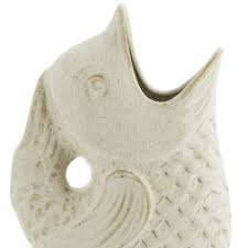 If you're having trouble deciding what decorative objects to choose, make. Madam Stoltz Fish Vase Off White