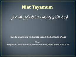 Niat tayamum harus dihadirkan ketika melakukan rukun pertama dari tayamum, yaitu mengusap wajah. Lafdz Niat Tayamum Arab Latin Dan Artinya Youtube