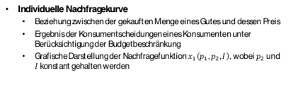 Die nachfragekurve bleibt natürlich nicht über einen längeren zeitraum gleich. Individuelle Nachfrage Individuelle Nachfragekurve Mikro Repetico