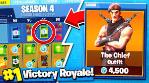 Season 5 of fortnite is upon us, and we start off with the usual, skin leaks. New Fortnite Season 5 Battle Pass Skin The Chief Revealed Leaked Skins Youtube