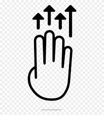 Feel free to print and color from the best 39+ middle finger coloring pages at getcolorings.com. Four Finger Push Up Coloring Page Sign Clipart 4183142 Pinclipart