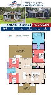 House Plan 1070 00298 Country Plan 1 631 Square Feet 3 Bedrooms 2 Bathrooms Country House Design House Plans Country House Plans