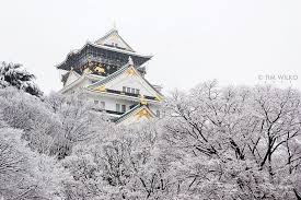 Warm up at onsens, ski down snowy. Osaka Castle In The Snow By Tim Wilko On Deviantart