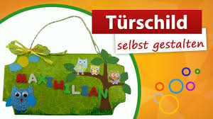 Zu den bastelvorlagen / schablonen gibt es auch praktische bastelanleitungen dazu. Turschild Selbst Gestalten Kinder Turschild Basteln Trendmarkt24 Youtube