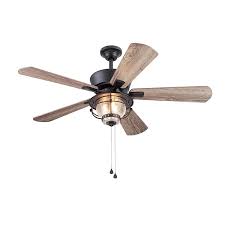 10 modern affordable farmhouse ceiling fans that will spice up your home decor without breaking the bank. Harbor Breeze Merrimack Ii 52 In Bronze Led Ceiling Fan 5 Blade In The Ceiling Fans Department At Lowes Com