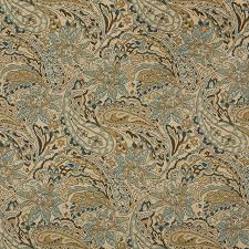 Fabric, trim, fabric supplies, custom sewing Tan Beige Brown Teal Floral Paisley Indoor Outdoor Upholstery Fabric By The Yard Contemporary Outdoor Fabric By Palazzo Fabrics Houzz