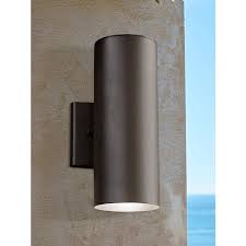 Kichler Elba 12 1 4 H Led Bronze Outdoor Up Down Wall Light 4n184 Lamps Plus
