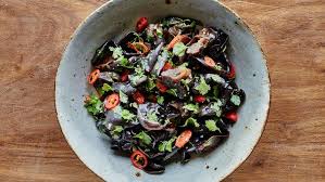 Mushroom And Cilantro Salad Recipe Bon Appetit2 Oz Dried Wood Ear Mushrooms About 2 Cups 1 Tbsp Dried Goji Berrie Cilantro Salad Recipes Cilantro Recipes