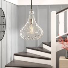 Birch Lane Pendant Lights Strathmore 1 Light Single Teardrop Pendant With Images Farmhouse Pendant Pendant Lighting Kitchen Lighting