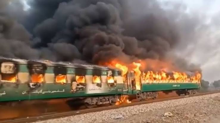 Image result for Death toll from Tezgam train fire climbs to 74"