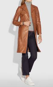 Womens Designer Leather Coat Leather Coat Womens Leather Coat Coats Jackets Women