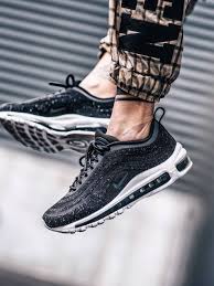 Black Air Max 97 Mens Wheretoget Nike White Tee Shirt And Nike Grey Shorts Nike Air Max 97 Sneakers Nike Air Max Nike Air Max