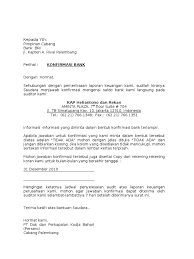 Hrd bank central asia (bca) cabang bandung jln. Surat Konfirmasi Bank