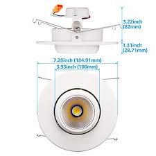 Torchstar 6 Inch 10w Adjustable Led Rece Buy Online In Belize At Desertcart