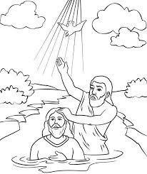 Print Jesus Baptism Coloring Page With 1000 Ideas About Jesus Baptism Craft On Pinter Sunday School Coloring Pages Jesus Coloring Pages Bible Coloring Pages