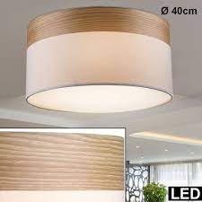 Ob wandleuchten, deckenleuchten, standleuchten oder einbauleuchten, sie alle sorgen für gute beleuchtung und atmosphäre. Etc Shop Deckenleuchte Decken Leuchte Schlafzimmer Textil Schirm Lampe Holz Strahler A Im Set Inkl Led Leuchtmittel Online Kaufen Otto