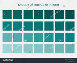 Palette Art Teal Color Teal Tones: immagine vettoriale stock (royalty free)  2575828515 | Shutterstock