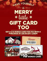 Additionally, gift cards are an easy way to meet the minimum spending requirements for credit card bonuses as well. Gift Card Promotion Benson Lumber Hardware