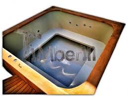 Badetonne Eckig Micro Pool Mit Kunststoff Pool Im Garten Eckig In 2020 Tubs For Sale Large Hot Tub Hot Tub Outdoor