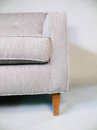 Newly Upholstered Mid Century Sofa With Teak Legs In Grey Tweed At 1stdibs 2020 popular 1 trends in women's clothing, men's clothing, home & garden, mother & kids with new woolen tweed and 1.