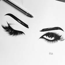Caneta Aplicadora De Henna Para Sobrancelha B E L L A M A K E U P On Instagram Love This Drawing Sooo Much Thank You Gheliii For Drawing My Eyes So Talent Beautiful Eyelashes Eye Drawing Eye Art