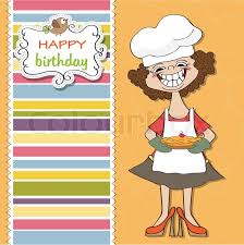 Find birthday wishes for chef, pictures. Birthday Greeting Card With Funny Stock Vector Colourbox
