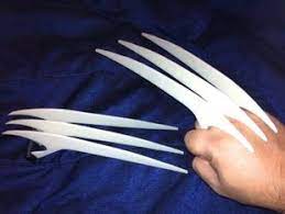 Wolverine Claws In Plastic By Chefmaki Thingiverse Wolverine Claws Wolverine Claws Diy Wolverine