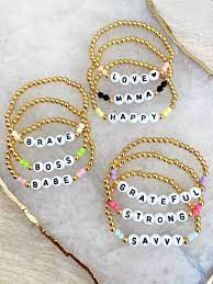 14k Gold Filled Beaded Bracelet With Colorful Round Beads Etsy Beaded Bracelets Jewelry Making Necklace Beaded Jewelry