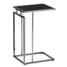 Holly Martin Colbi Glass Topped C Table High Gloss Black C Table End Tables Marble Table Top