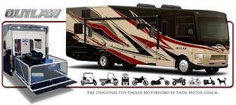 Outlaw class a toy hauler. Thor Motor Coach Unveils All New Outlaw 37md Rvtrader Com
