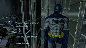 It is either an oversight or developers simply preferred this version. Batman Arkham Origins All 16 Dlc Batsuit Skins Batman Wayne S World The Originals
