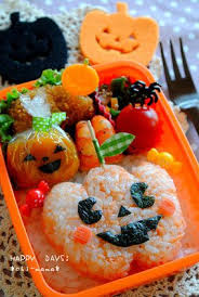ハロウィン ジャック オ ランタンのお弁当 キャラ弁 デコ弁 bento lunch bento recipes bento box