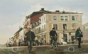 Valkommen Art Painting Landmarks