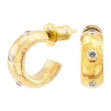 Check spelling or type a new query. Gurhan 24 Karat Gold Diamond Hoop Earring At 1stdibs