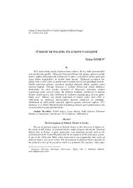 Pdf Turkiye De Politik Tiyatronun Gelisimi Ozlem Ozmen Academia Edu
