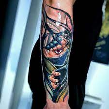 Anime Tattoos 119k On Instagram Top Half Sleeve Tattoo By Nourstattoo Visit Gamer Ink For Top Half Sleeve Tattoos Sleeve Tattoos Half Sleeve Tattoo