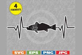 Download Redfish Fishing Heartbeat Graphic Graphic By Idrawsilhouettes Creative Fabrica