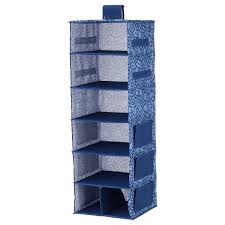 Storstabbe Hangeaufbewahrung 7 Facher Blau Weiss Hanging Storage Ikea Hanging Clothes Organizer