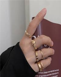 Buy Gold Rings For Women By Vembley Online Ajio Com