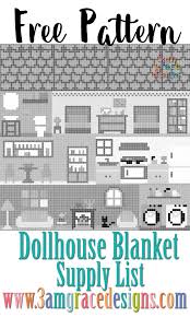 Dollhouse Blanket C2c Cal Supply List 3amgracedesigns