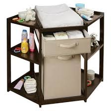 Target Badger Basket Diaper Corner Baby Changing Table With Hamper Espresso So Smart With Images Baby Changing Tables Corner Changing Tables Changing Table