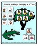 Here are the lyrics first : 5 Little Monkeys Swinging In A Tree Worksheets Teaching Resources Tpt