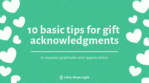 10 Basic Tips For Gift Acknowledgments Fundraisingtips Nonprofits Giftacknowledgments Https Www Litt Fundraising Tips Fundraising Program Free Fundraisers