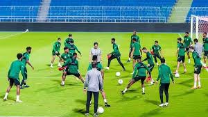 المنتخب العربي السعودي لكرة القدم هو ممثل السعودية الرسمي في رياضة كرة القدم، تأسس المنتخب السعودي لكرة القدم عام 1956م، ويمثل المنتخب السعودي الوطني لكرة القدم رسميًا السعودية في كرة القدم الدولية للرجال منذ مباراته الأولى ضد المنتخب اللبناني في 18. Ø§Ù„Ø§Ø«Ù†ÙŠÙ† Ø§Ù†Ø·Ù„Ø§Ù‚ Ù…Ø¹Ø³ÙƒØ± Ø§Ù„Ù…Ù†ØªØ®Ø¨ Ø§Ù„Ø³Ø¹ÙˆØ¯ÙŠ Ù„Ù…ÙˆØ§Ø¬Ù‡ØªÙŠ Ø§Ù„ÙƒÙˆÙŠØª ÙˆÙÙ„Ø³Ø·ÙŠÙ†