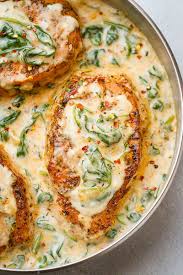 Cook boneless pork chops the same way as rib or loin chops — grilling, broiling, or other names: Boneless Pork Chops Recipe In Garlic Spinach Sauce How To Cook Boneless Pork Chops Eatwell101