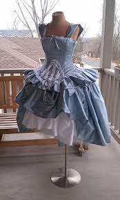 Gothic alice in wonderland wedding dress. Alice In Wonderland Wedding Gown Corset Fairytale Dress Through The Looking Glass Tim Burton Custom To Order By Kmk Fairytale Dress Dresses Victorian Dress